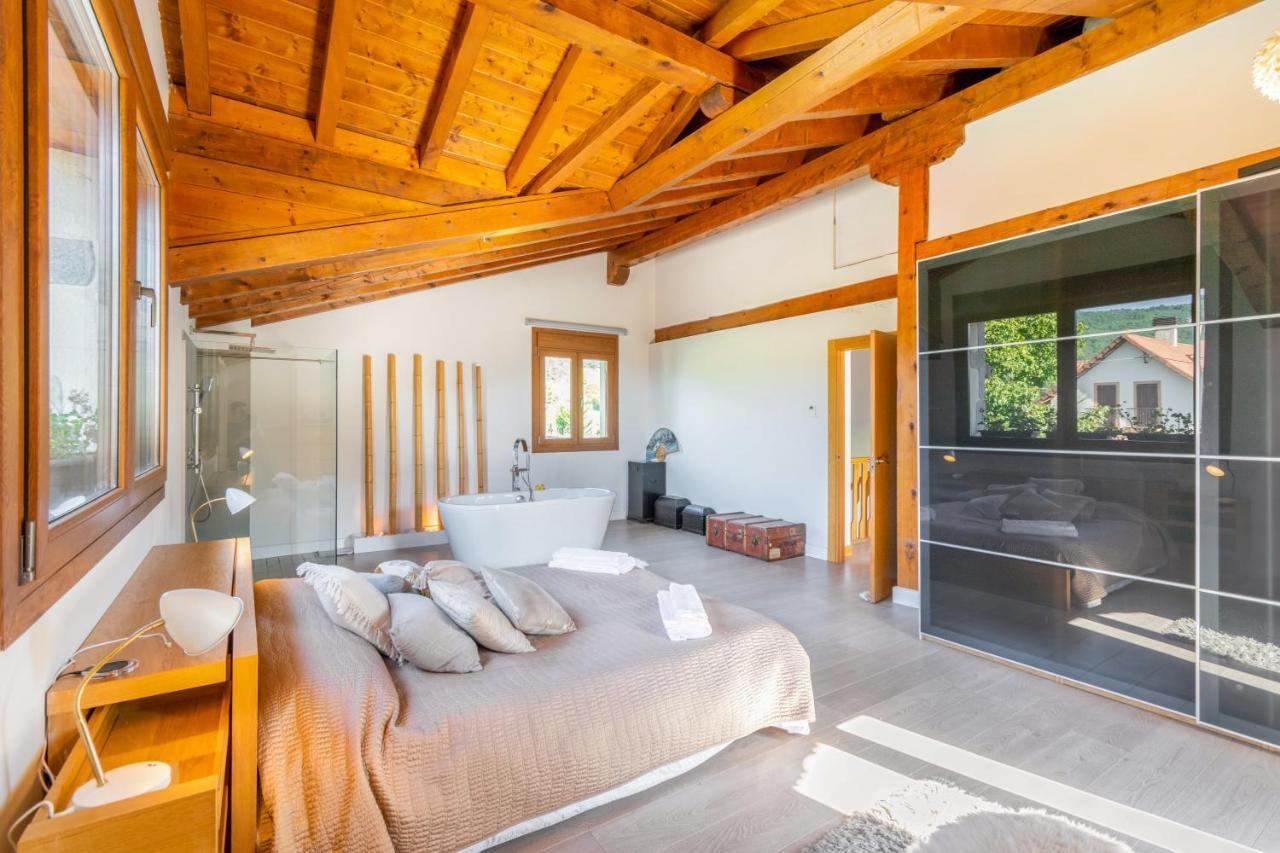 Casa Patxi, Espectacular Casa Rural Proxima A Pamplona Larrasoana Bagian luar foto